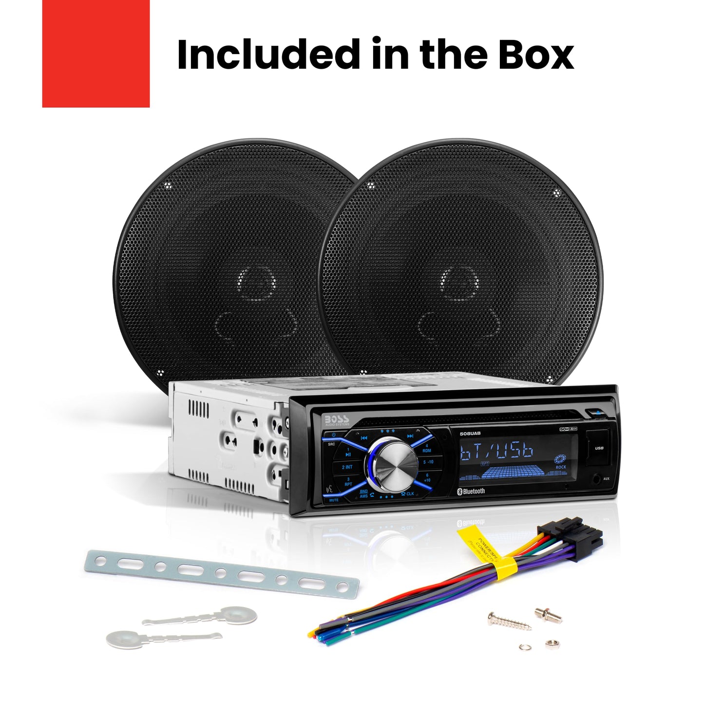 Boss Audio 656BCK CD Receiver and 2 6.5" Speakers