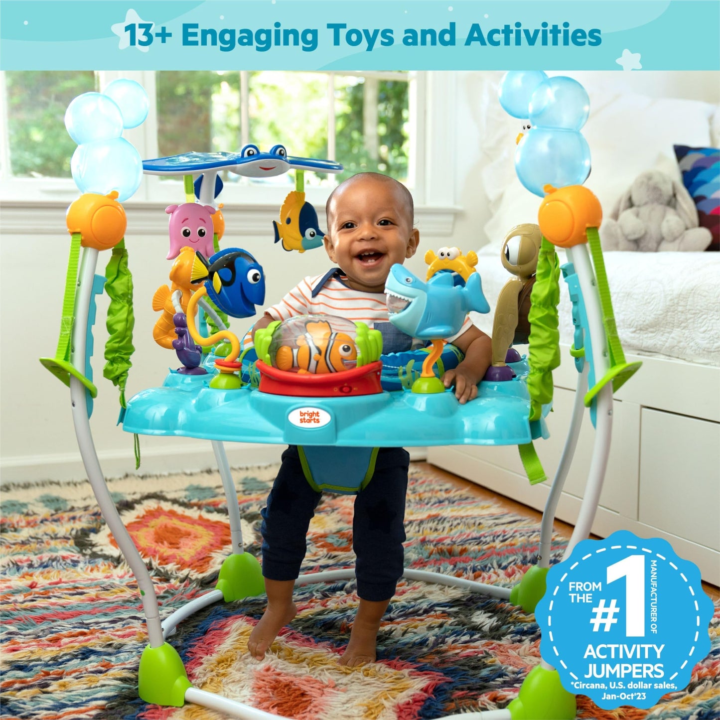Bright Starts Disney Baby Buscando a Nemo Sea of Activity Jumper
