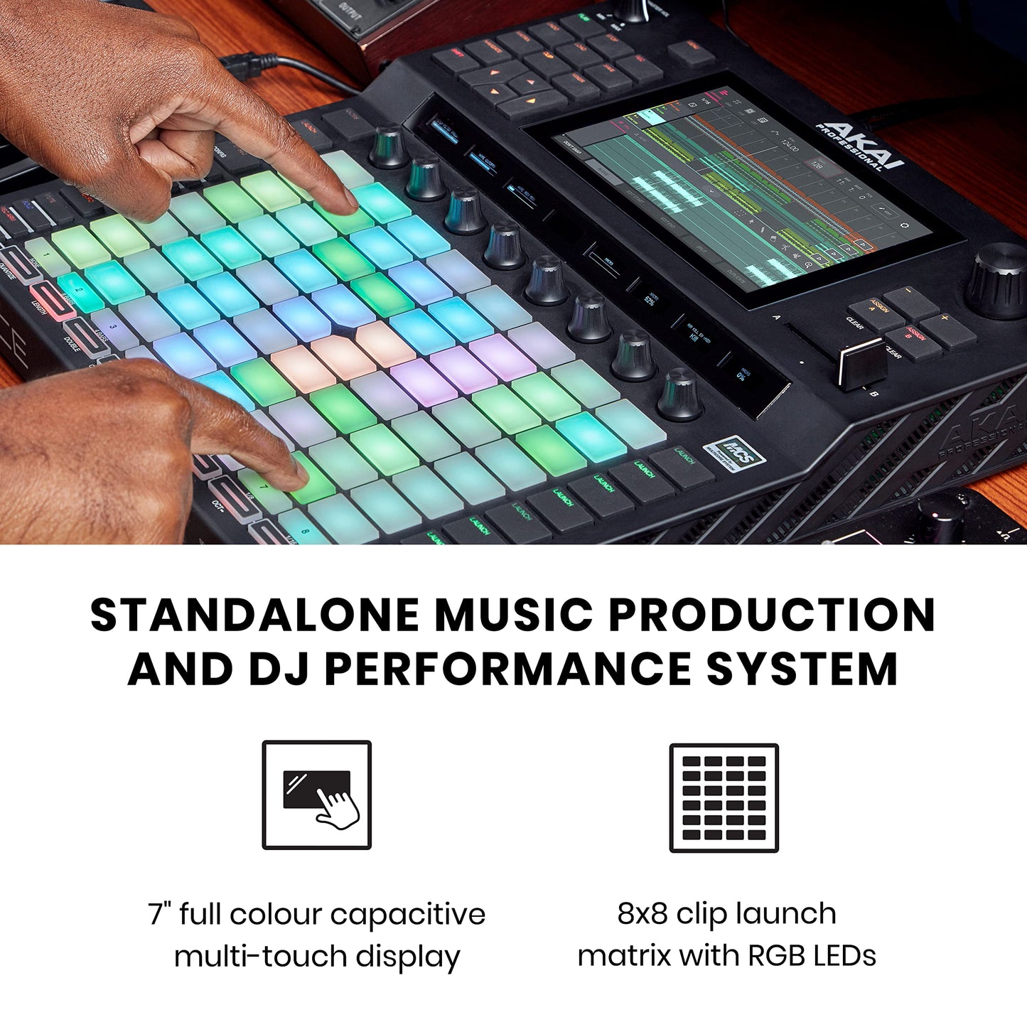 AKAI Professional FORCE – Sistema autónomo de producción musical, secuenciador MIDI, Synth Engines, MPC sampling y lanzamiento de clips estilo Ableton