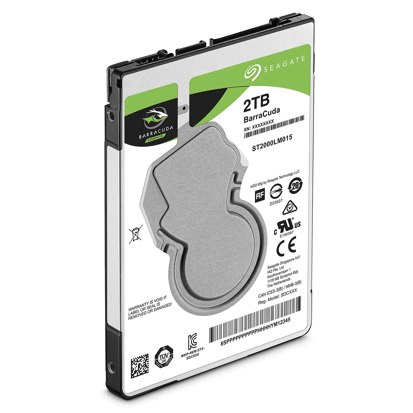 Disco Duro Interno Seagate Barracuda 2.5 Negro 2 TB Sata para Ultrabook
