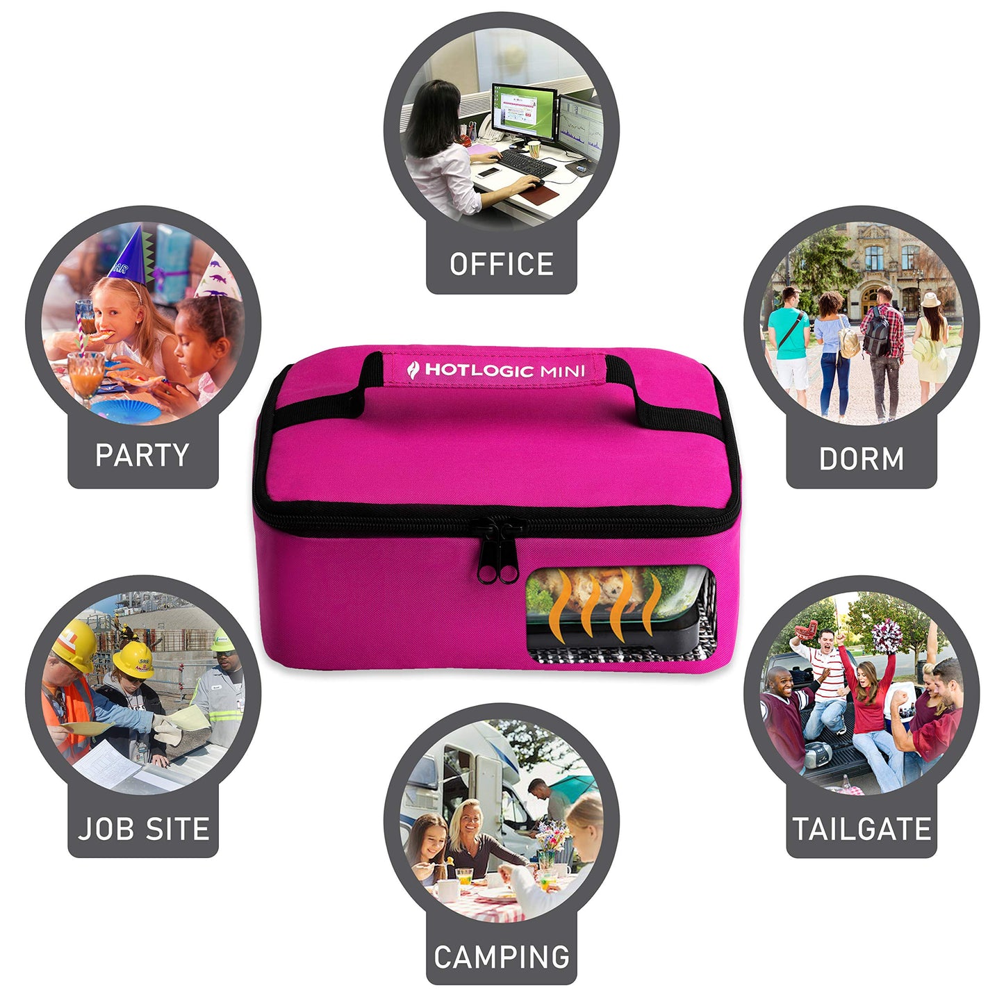 HotLogic Mini horno portátil (rosa)