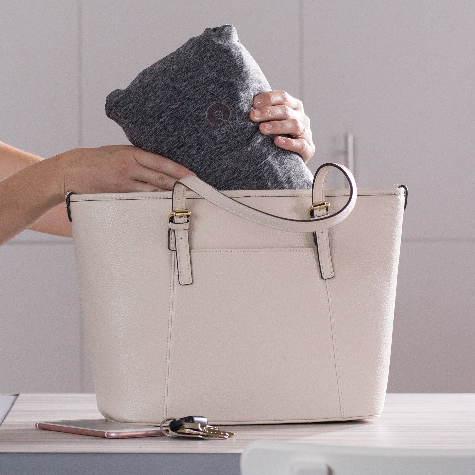 Portabebés Boppy Gris jaspeado de ajuste cómodo Una talla