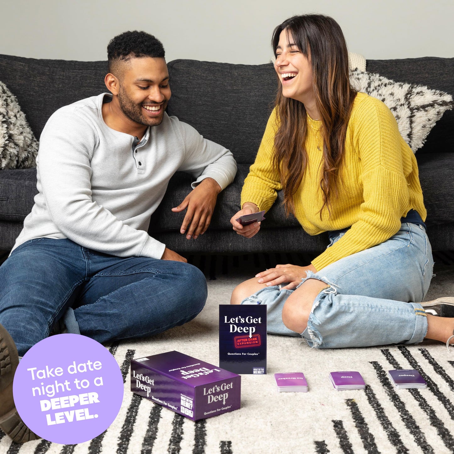 Let's Get Deep: After Dark Expansion Pack – Designed to be Added to Let's Get Deep Core Party Game – The Relationship Game Full of Questions for Couples