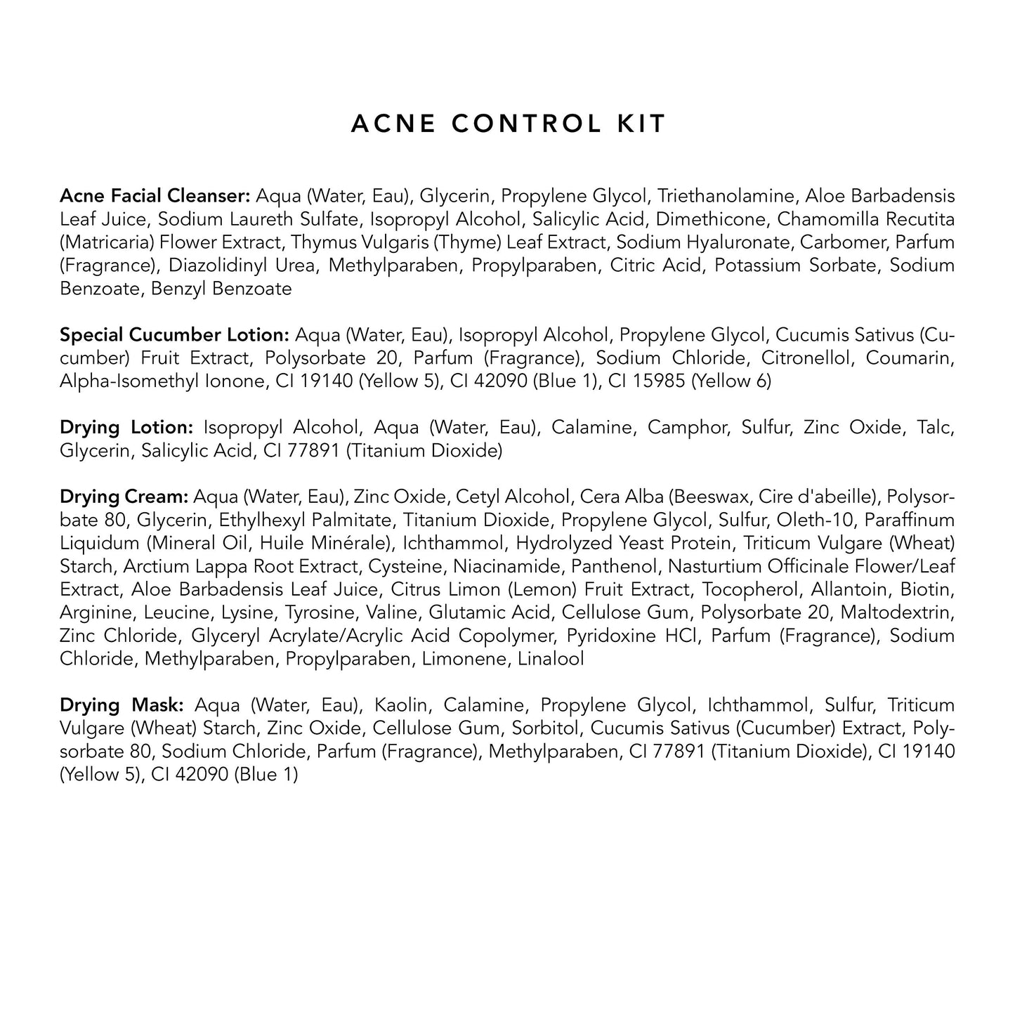 Mario Badescu Kit facial para control del acné con limpiador facial, tónico, mascarilla, loción secante y crema | Set para el cuidado de la piel ideal para cutis mixto, problemático o graso.