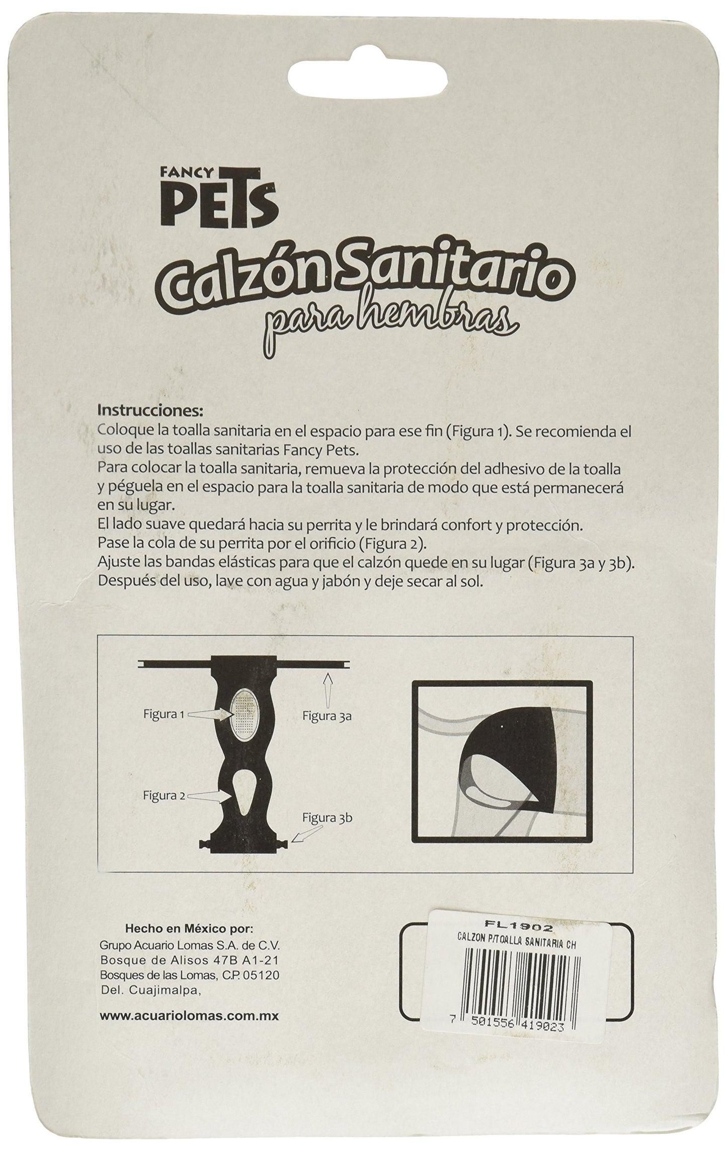 Fancy Pets Calzón Sanitario Tamaño Chico para Perro Varios Colores