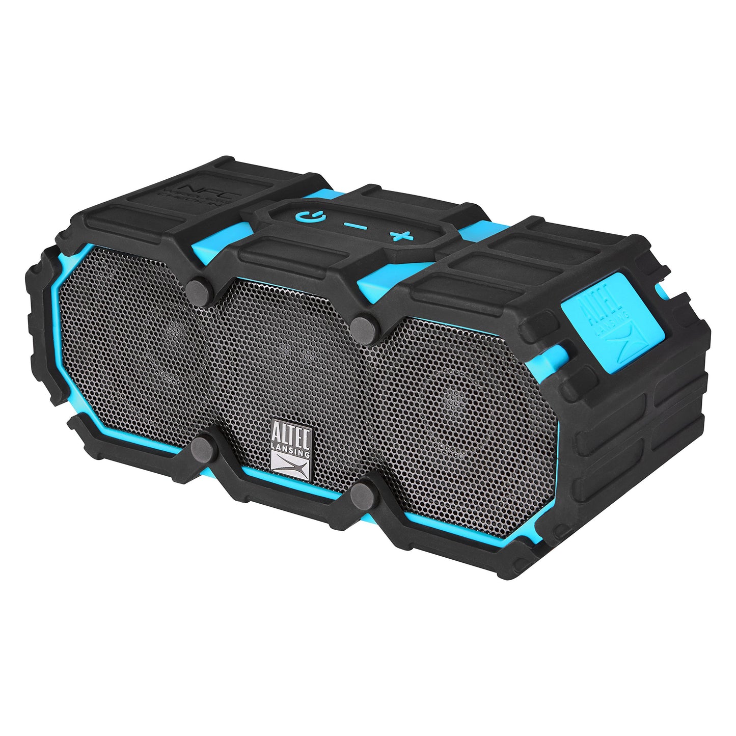 Altec Lansing IMW477-AB Mini Life Jacket 2 Altavoces Portátiles, Inalámbrico y Alámbrico, Batería, Bluetooth/3.5mm/USB, Universal, Rectángulo, Negro/Azul