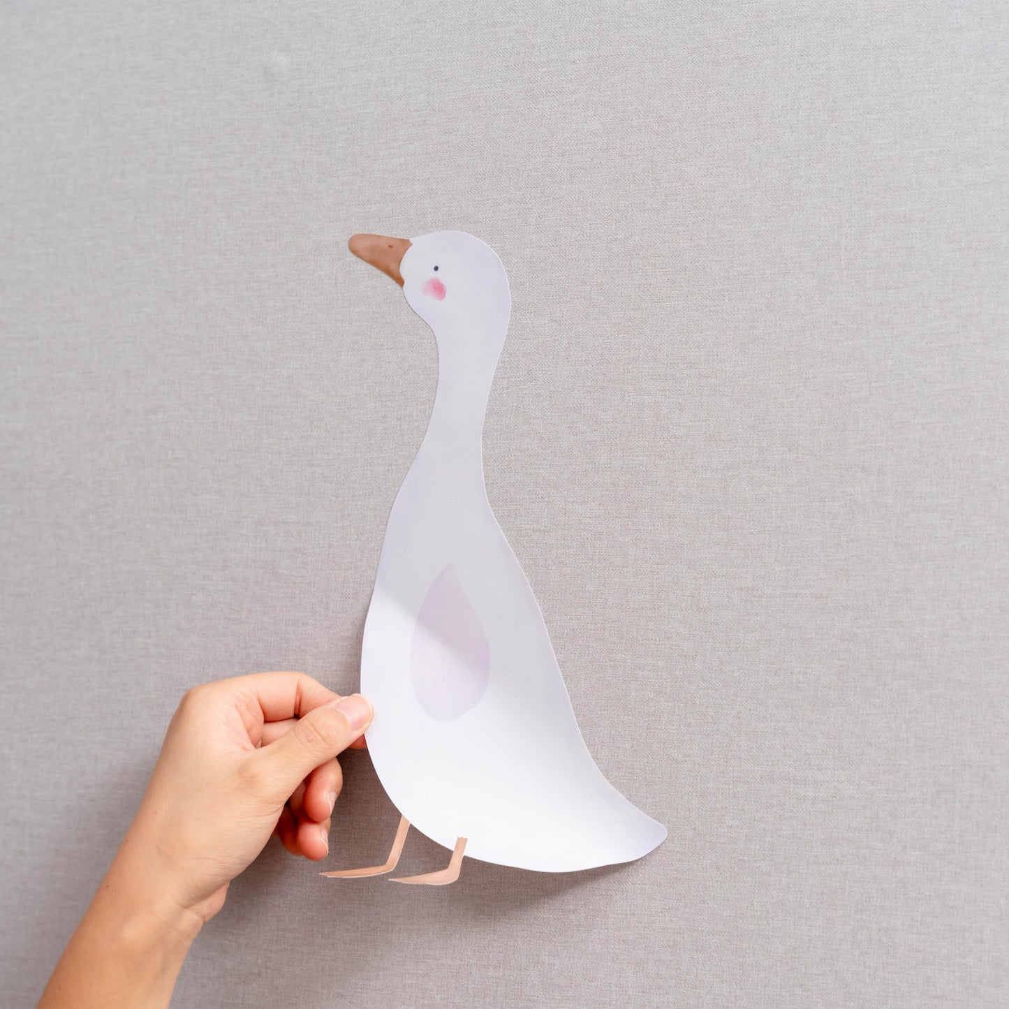 Lindas pegatinas de pared de gansos, 8 calcomanías de PVC impermeables extraíbles, divertidas decoraciones artísticas de animales para guardería, recámara, sala de juegos, sala de estar