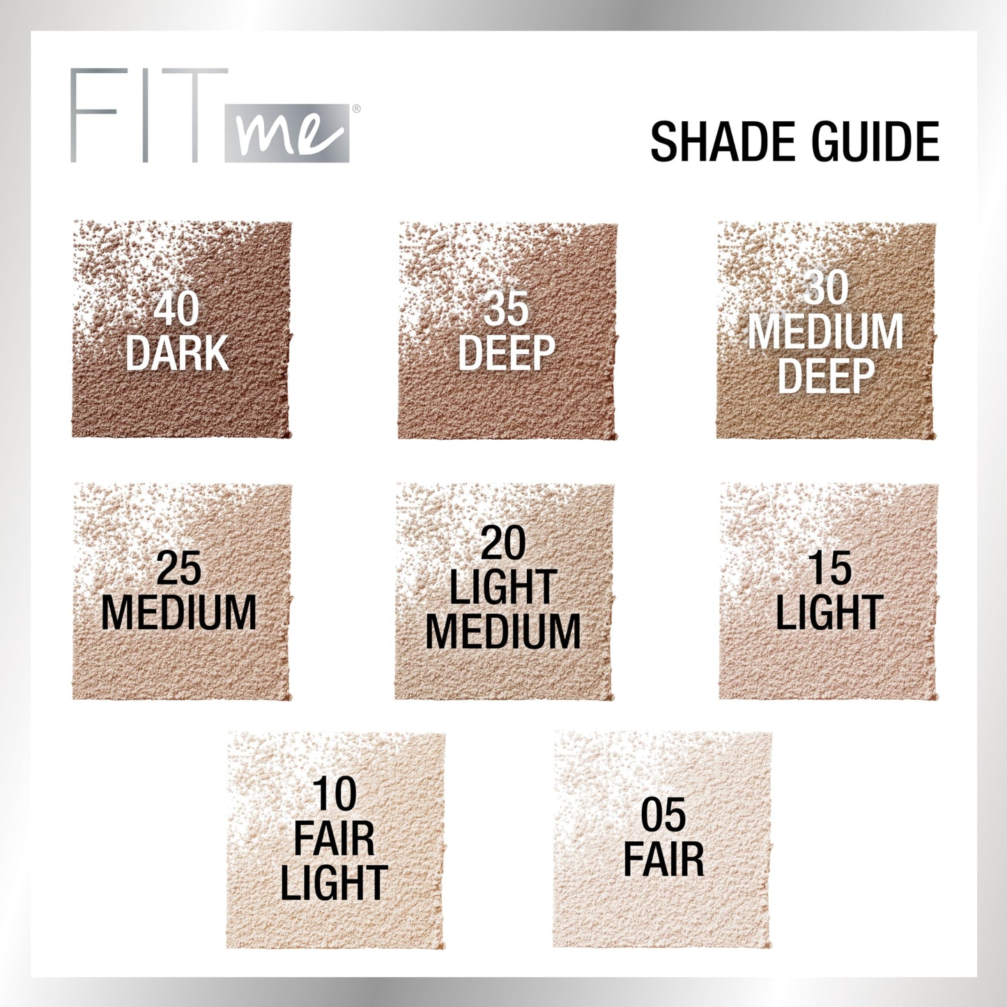 MAYBELLINE - Polvo de acabado suelto Fit Me, ligero, mediano, 0.7 oz.