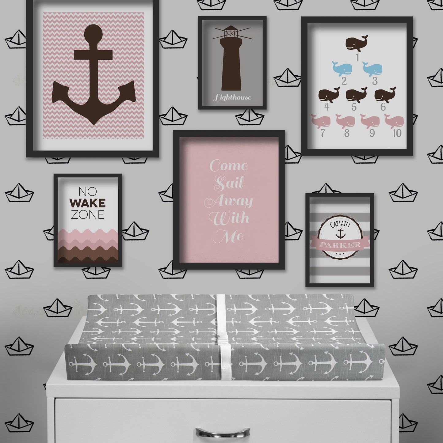 Glenna Jean Anchors Away - Funda para cambiador (40,6 x 81,2 cm)