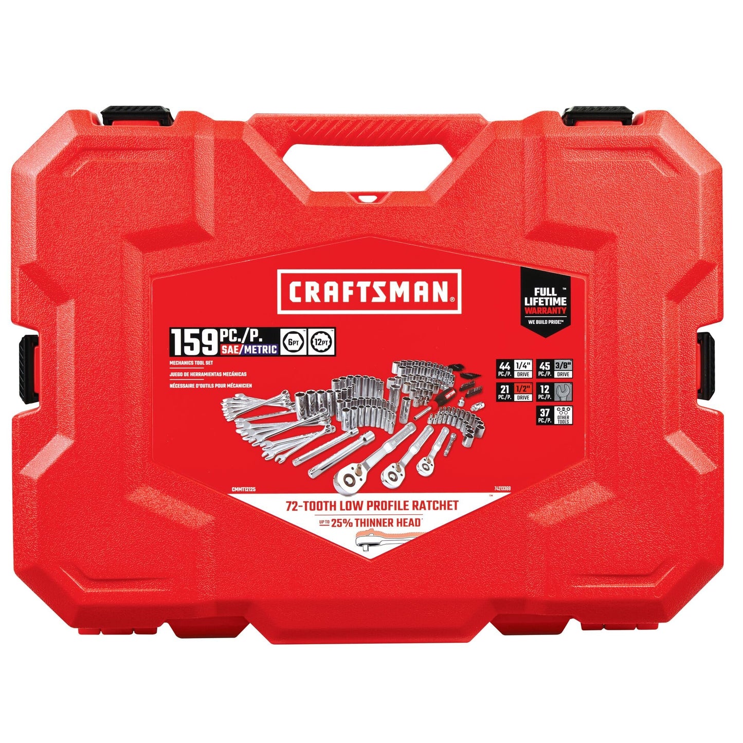 CRAFTSMAN - Juego de herramientas mecánicas de 159 piezas (CMMT12125)