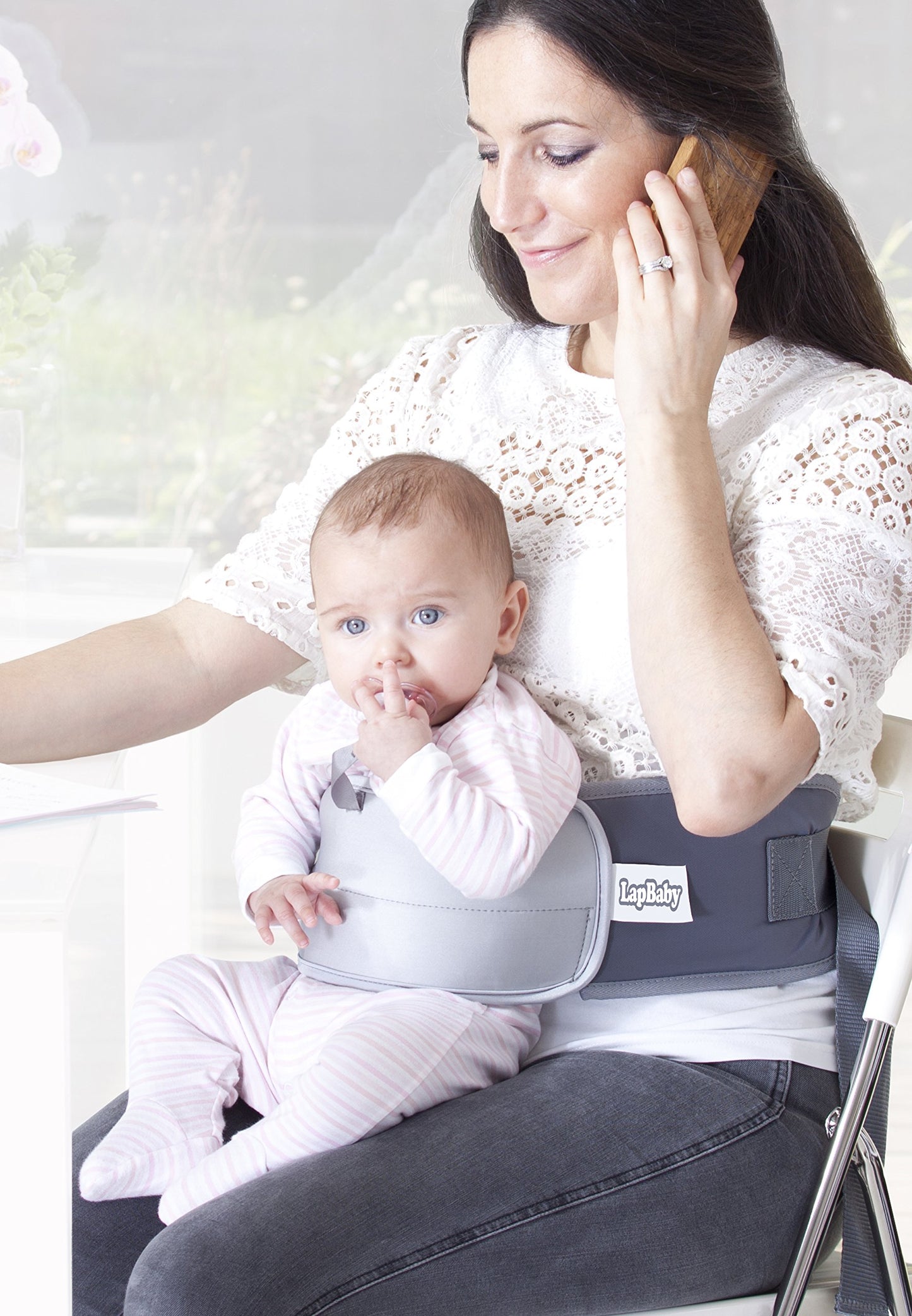 Asiento de Bebé Primo LapBaby Animal Ajustable Portátil para Viajes, Alimentación y Trabajo desde Casa