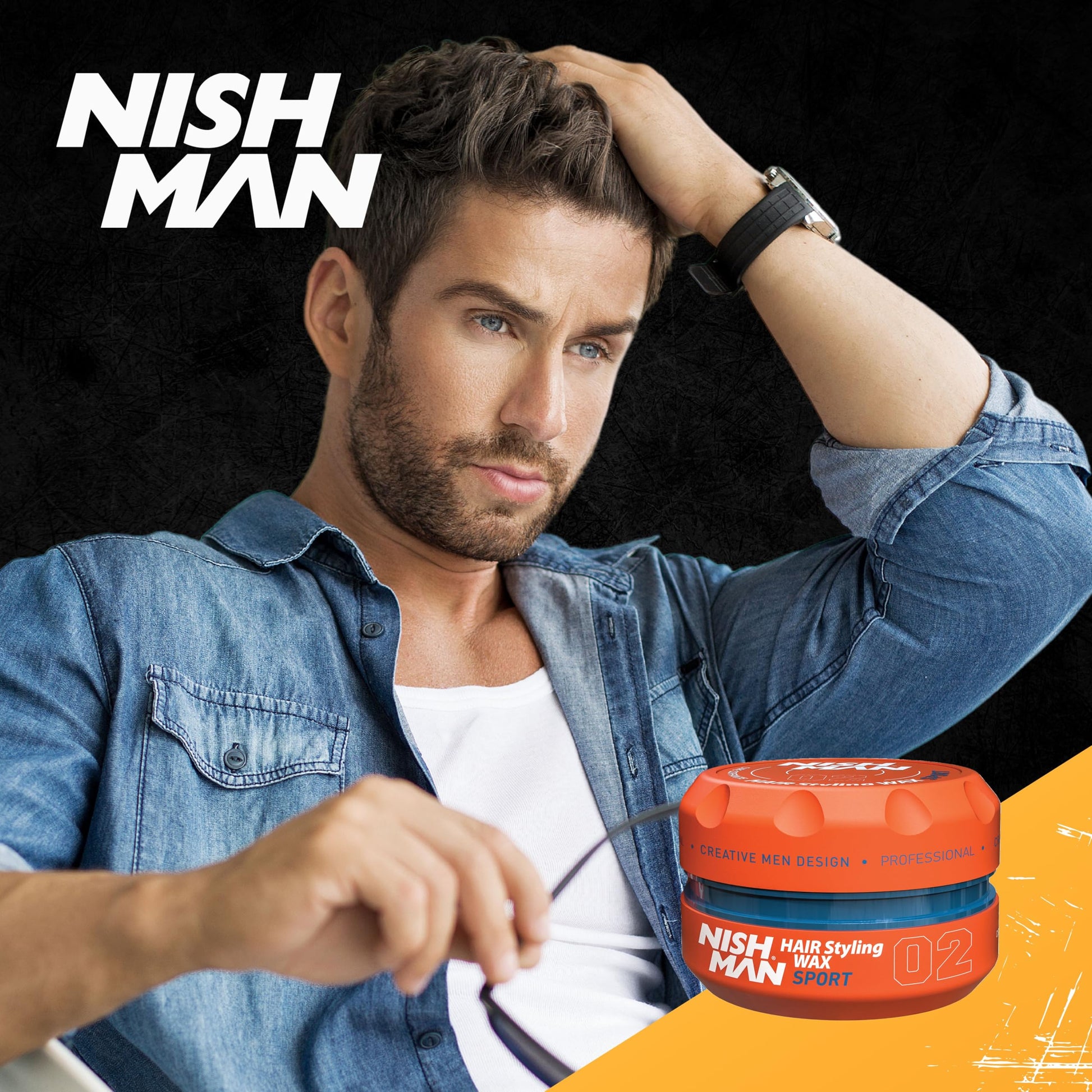 Nishman Serie Hair Styling (02 Sport AQUA WAX, 150 ml)