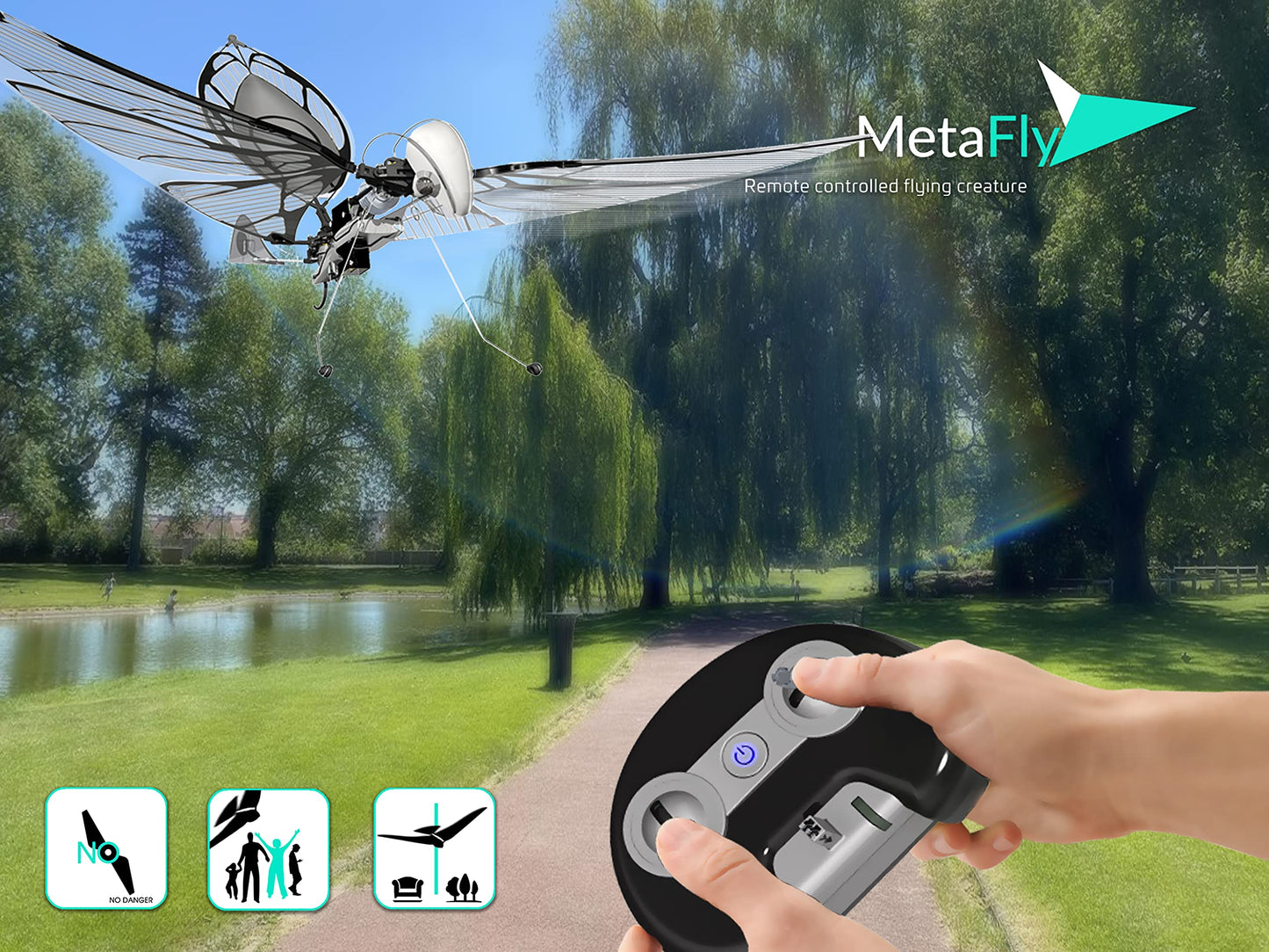 Kit de Actualización MetaFly BionicBird Alta Tecnología Biomimética Electrónica y Radiocontrolada para Uso en Interiores y Exteriores con Accesorios Adicionales