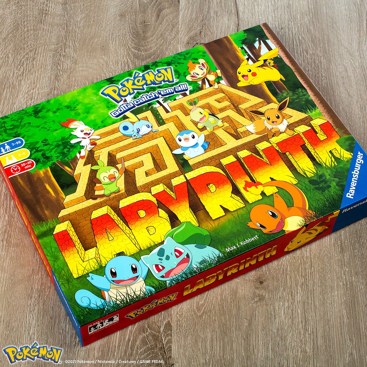 Juego de Mesa Ravensburger Pokemon Labyrinth Azul para Niños y Adultos
