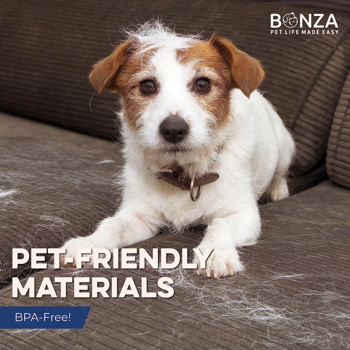 Bonza - cepillo para polvo de masaje para perros y gatos, cepillo para polvo de baño para perros con visualización extraíble, cerdas de silicona suave para un aseo suave para mascotas, peine de curry para lavado, cepillado para mascotas de pelo corto, med
