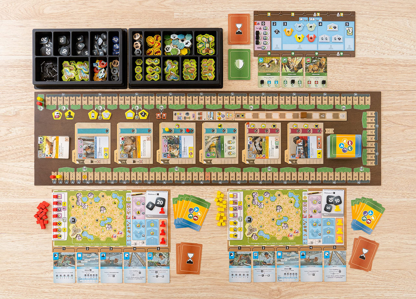 Capstone Games Ark Nova - Juego de Mesa de Estrategia de gestión de Manos, 1-4 Jugadores, Juego de 90 a 150 Minutos
