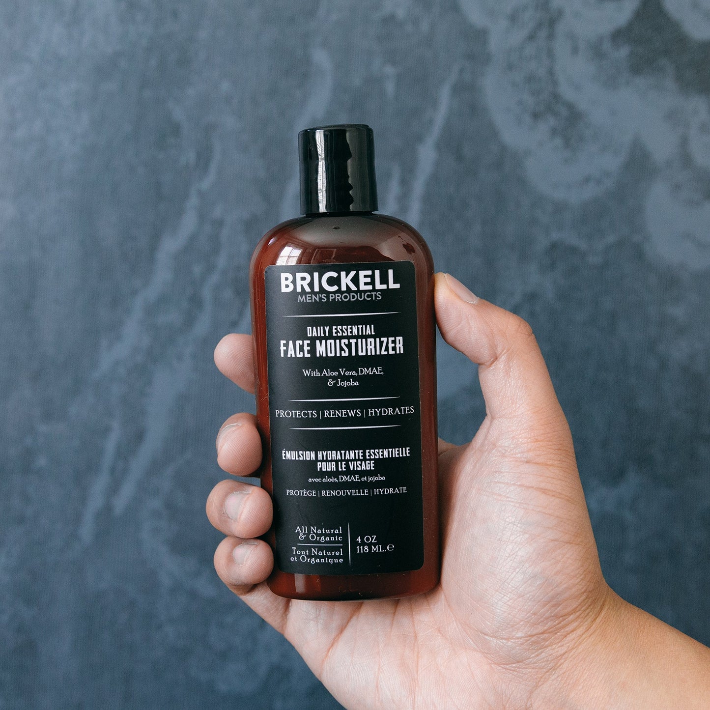 Brickell Men's Products Daily Essential Face Moisturizer, 4 Ounce