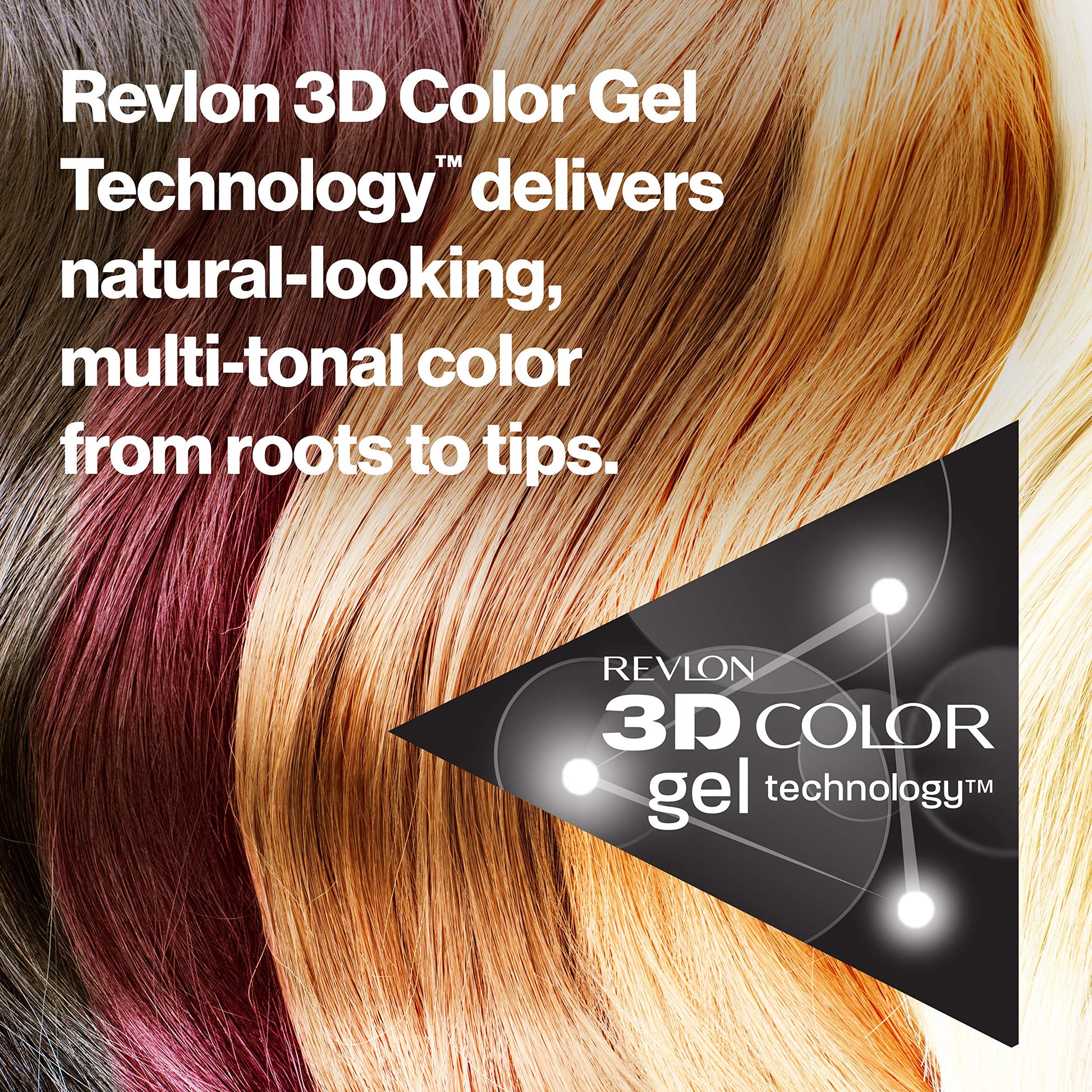 Revlon Colorsilk Beautiful Color, Light Auburn, 3 Count