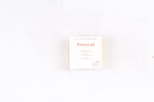 Círculos de Papel de Filtro Cualitativo stonylab Celulosa 56 mm Filtración Media 20 Micrones Paquete de 100