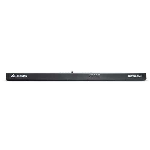 Alesis Teclado Piano con 88 Teclas y 480 Sonidos, Altavoces, MIDI USB, Estuche, Soporte, Auriculares, Pedal y Lecciones de Piano Incluidas