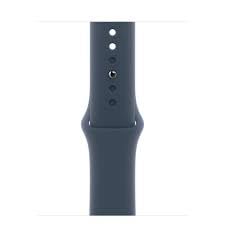 Reloj Inteligente Apple Watch Series 9 GPS 45mm Aluminio Plateado Banda Azul Deportiva Renewed