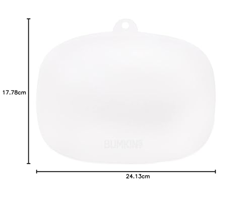 Bumkins - Plato de succión para niños pequeños y bebés, cubierta de plato de agarre dividido para bebés y niños, destete LED para bebés, suministros de alimentación, tienda y etiqueta, restos de