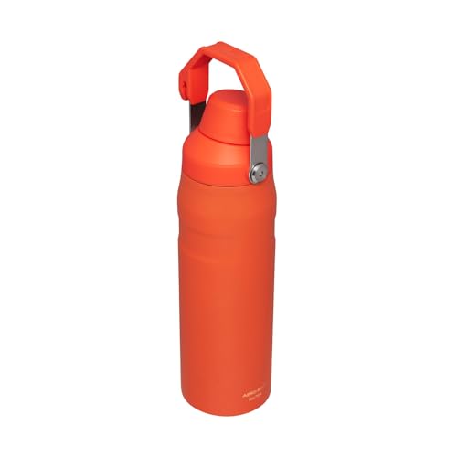 Botella Stanley IceFlow Aerolight Tigerlily 709 ml, con Tapa de Flujo Rápido, Aislamiento de Doble Pared, Mantiene Bebidas Frías, Termo Acero Inoxidable libre de BPA, Botella Stanley 24 oz