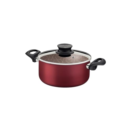 Batería de Cocina Tramontina Rojo Aluminio Antiadherente Starflon Max 10 Piezas