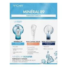 Kit Mineral 89 Booster + Agua Termal 50 ml + Capital Solei UV-Age Daily 15 ml