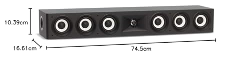 JBL Canal Central Altavoz de 2 vías, de 6 x 76 mm (3"), Altavoz de Agudos de Aluminio