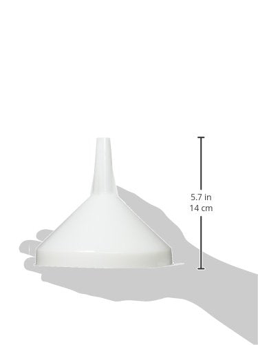 Embudo de Plástico Winco Blanco 6.25 Pulgadas Mediano