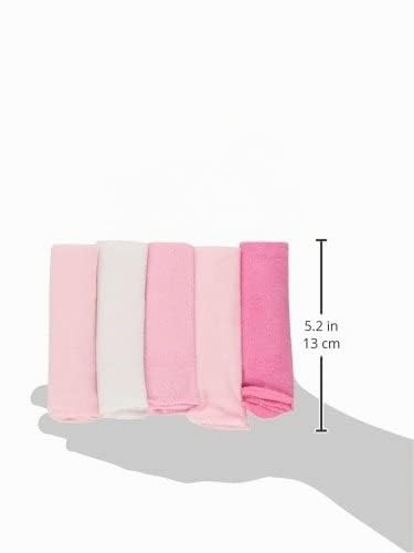 Spasilk 20-Piece Washcloth Set for Newborn Boys and Girls, Soft Terry Baby Washcloths, Baby Essentials, Pink