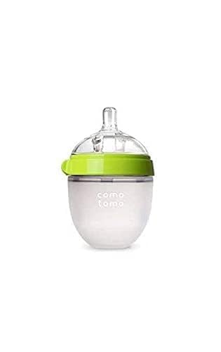 Biberon de silicona de 150 ml, anillo de color verde