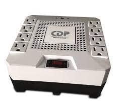 CDP AVRPRO1808 Regulador 1800Va/1Pc000W, 8 Contactos, Protector RJ-45 y RJ-11 Supresor de Picos, Negro