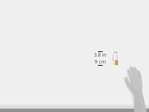 Candado de Latón Macizo Master Lock Bronze Silver con Llave y Cuerpo de 4 cm de Ancho