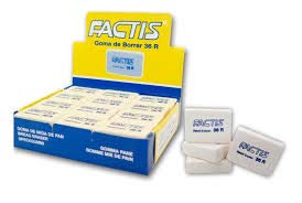 Goma de Borrar de Migajón Factis Blanco Contiene 36 Piezas