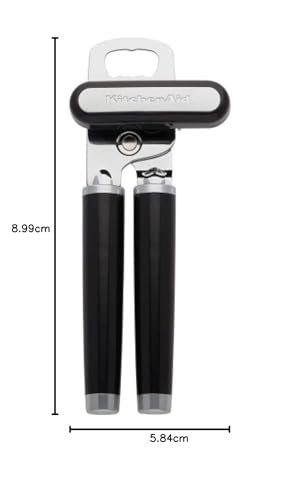 KitchenAid - Abrelatas multifunción clásico, color negro, talla única