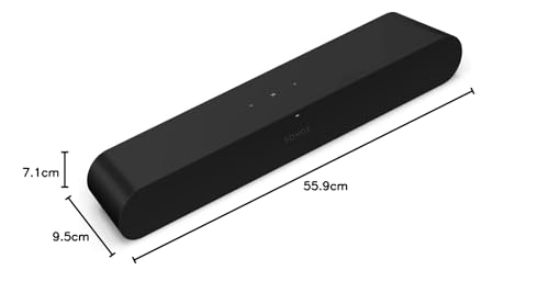 Sonos Ray Barra de Sonido Esencial, para TV, Música y Videojuegos - Negro