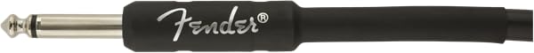 Fender Professional Series - Cable para instrumentos, recto/ángulo, negro, 10 pies
