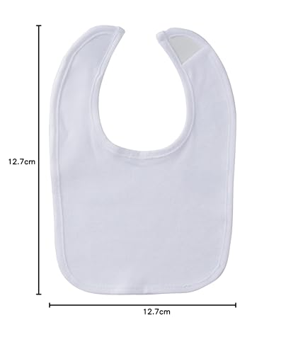 Gerber Paquete de 6 baberos unisex para bebé, color blanco, talla única de EE. UU, Blanco, Talla única