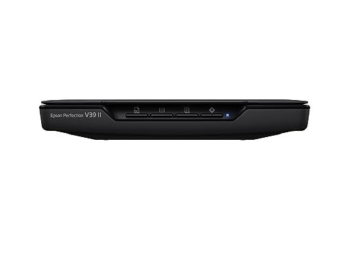 Escáner Plano Epson Perfection V39 II a Color Resolución 4800 PPP Tapa Extraíble Alta para Escaneo a la Nube USB