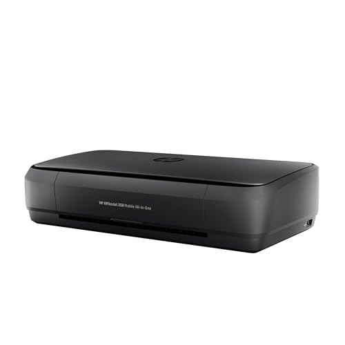 HP Impresora OfficeJet 250 Portátil, Todo-En-Uno, Color, Wi-Fi, Bluetooth, Smart App, Imprime, Copia y Escanea, Negro (CZ992A)