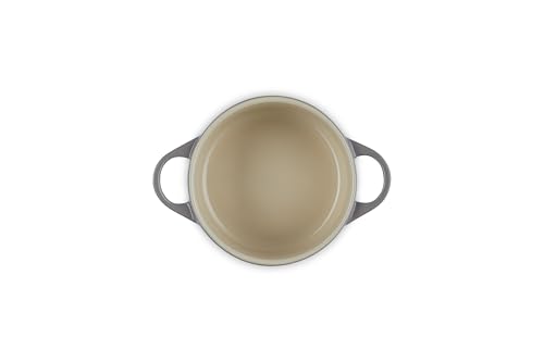 Le Creuset Mini Cocotte redondo de gres, 14 onzas, Oyster