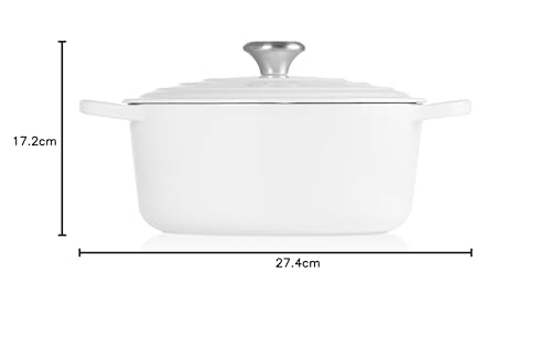 Le Creuset Cacerola Redonda 26 cm Blanco White