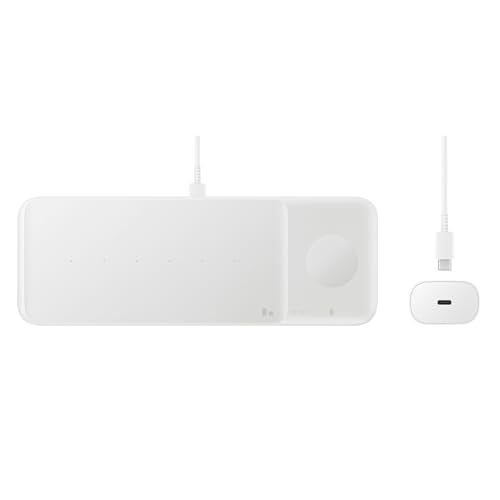 Cargador Inalámbrico Samsung Negro Trio Pad