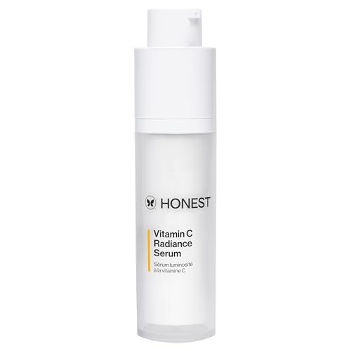 Honest Beauty suero de vitamina C con extractos de alcachofa y trébol | sin parabenos, dermatólogo probado, sin crueldad | 1.0 fl. oz.
