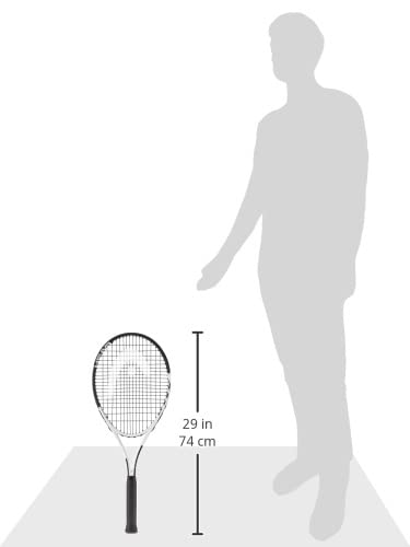 HEAD Geo Speed - Raqueta de Tenis para Adultos, diseño de Cabeza preencordada, 27.5 Pulgadas, Agarre de 4 3/8 Pulgadas