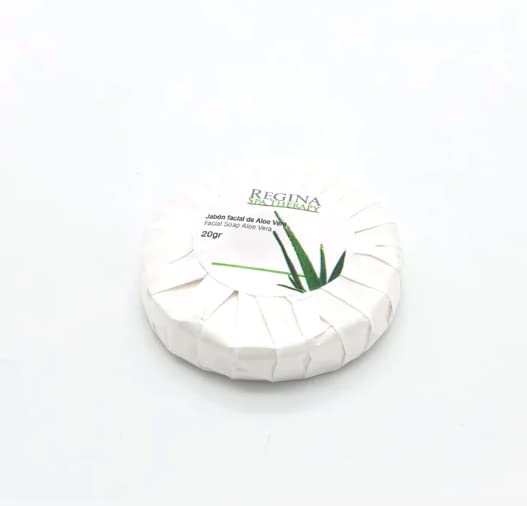 Regina Spa Therapy - Jabón Facial hecho a base de Aloe Vera. Caja con 500 piezas de 20 gr. cada una.