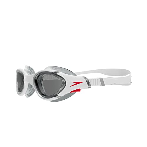 Gafas de Natación Speedo Blanco Rojo Humo Ligero para Adultos Unisex Biofuse 2.0
