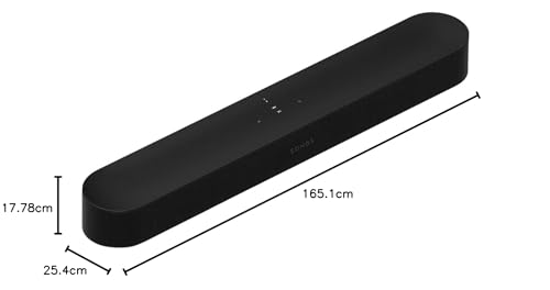 Sonos Beam (Gen 2) Barra de Sonido Inteligente para TV de tamaño Compacto con tecnología Dolby Atmos (Reacondicionado)